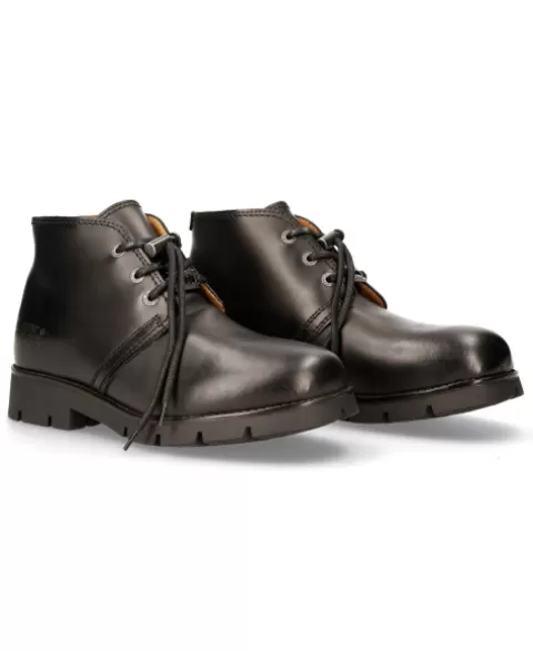 New Rock Booties | Booties^Shoe Black Ranger With Laces M-Ranger042-S1