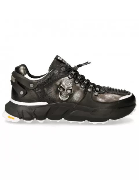 New Rock Sneakers | Sneakers^Shoe Black Spider With Laces M-Chrono005-S5