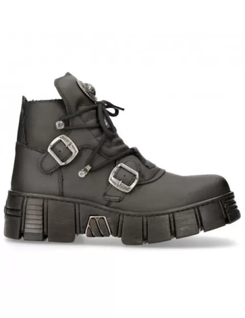New Rock 373^Shoe Black Tower  M-Wall988-V1